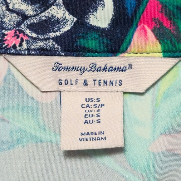 TOMMY BAHAMA ACTIVE Golf Tennis Full Zip Long Sleeve Jacket Multi Color Small - Picture 3 of 7